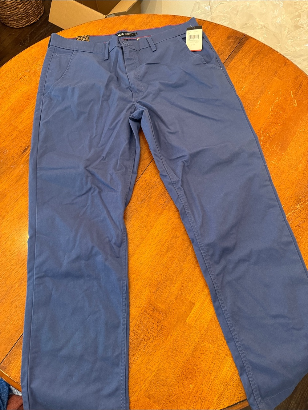 Vans Men's Navy Blue Straight Chino Pants size 38